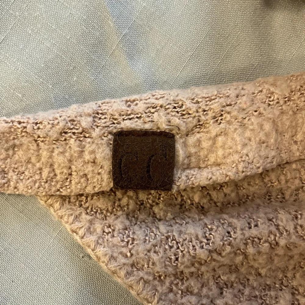 C.C Beanie Boucle Knit Scarf